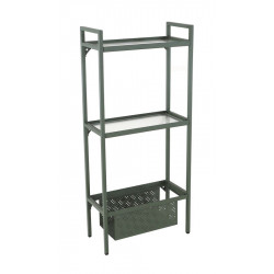 Etagère Balcon en acier à 2 niveaux - 118 x 24 x 53 cm - vert de marque PROLOISIRS, référence: J8224600