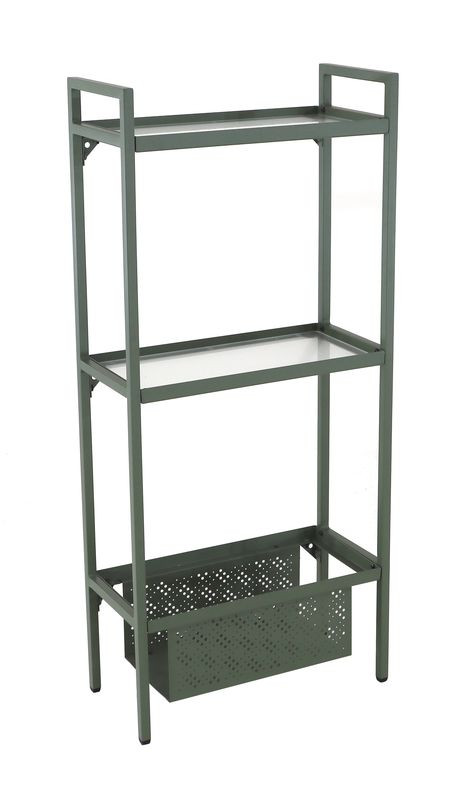 Etagère Balcon en acier à 2 niveaux 118 x 24 x 53 cm