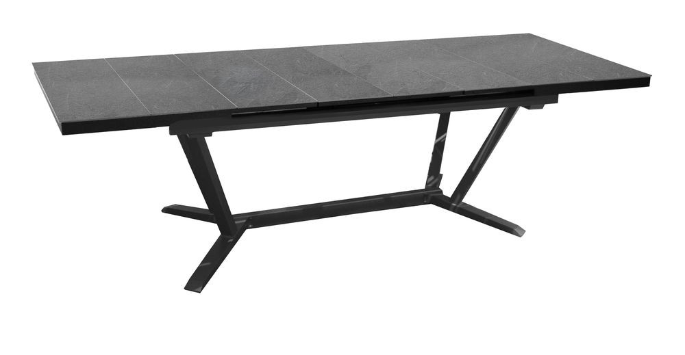 Table de jardin extensible Vita à 8 lames en aluminiumHPL 180240 x 100 cm