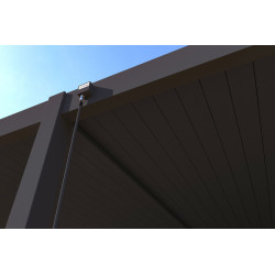 Pergola bioclimatique Ombréa autoportante 4x8M - Anthracite - S1 - Ombréa