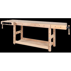 Base d’établi menuiserie 2000 mm – Hauteur 1100 mm – Étau longitudinal Bench13 de marque Pinié, référence: B8384700