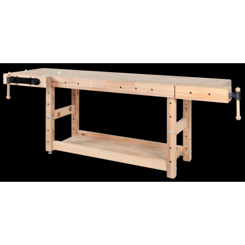 Base d’établi menuiserie 2000 mm – Hauteur 1100 mm – Étau longitudinal Bench13 - Pinié