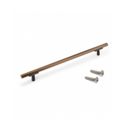 Lot de 20 poignées pour meubles Riad- L232mm- entraxe 192mm- Aluminium- Bronze - EMUCA