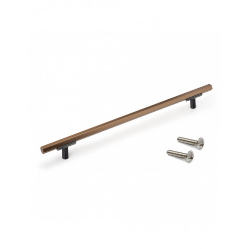Lot de 20 poignées pour meubles Riad- L232mm- entraxe 192mm- Aluminium- Bronze - EMUCA