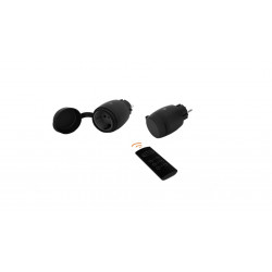 Pack de 2 prises télécommandées pour utilisation extérieure + télécommande de marque Gao, référence: B8453600