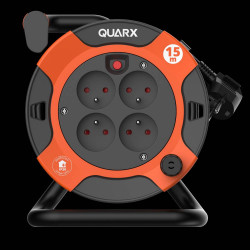 Enrouleurélectrique Bricolage compact H05VV-F 3G1,5mm2, 15 mètres de marque Quarx, référence: B8454200