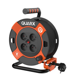 Enrouleur électrique Bricolage   H05VV-F,3G1.5mm2,  25 mètres - Quarx