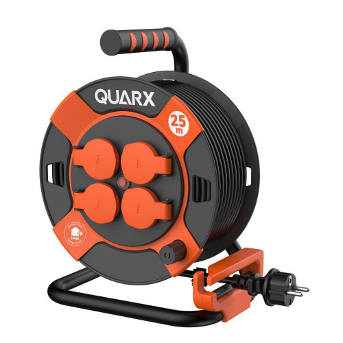 Enrouleur électrique Chantier H07RN-F 3G2,5mm2, 25 mètres - Quarx