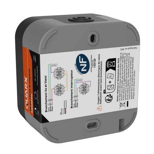 Va et vient à voyant extérieur IP55 - Aquapro - Quarx