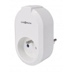 Prise connectée wifi de marque Link2home, référence: B8455800
