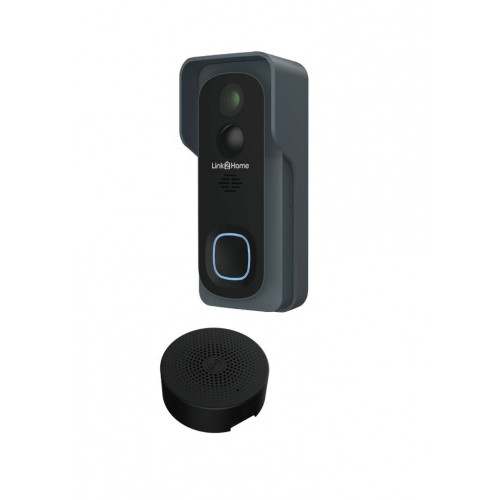 Kit Sonnette connectée + carillon rechargeable - Link2home