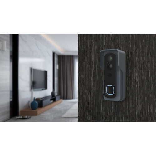 Kit Sonnette connectée + carillon rechargeable - Link2home
