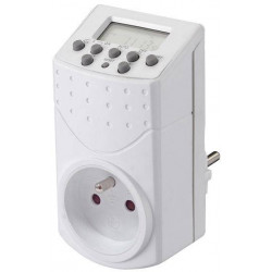 Prise programmable hebdomadaire digitale 8A de marque Gao, référence: J8452800