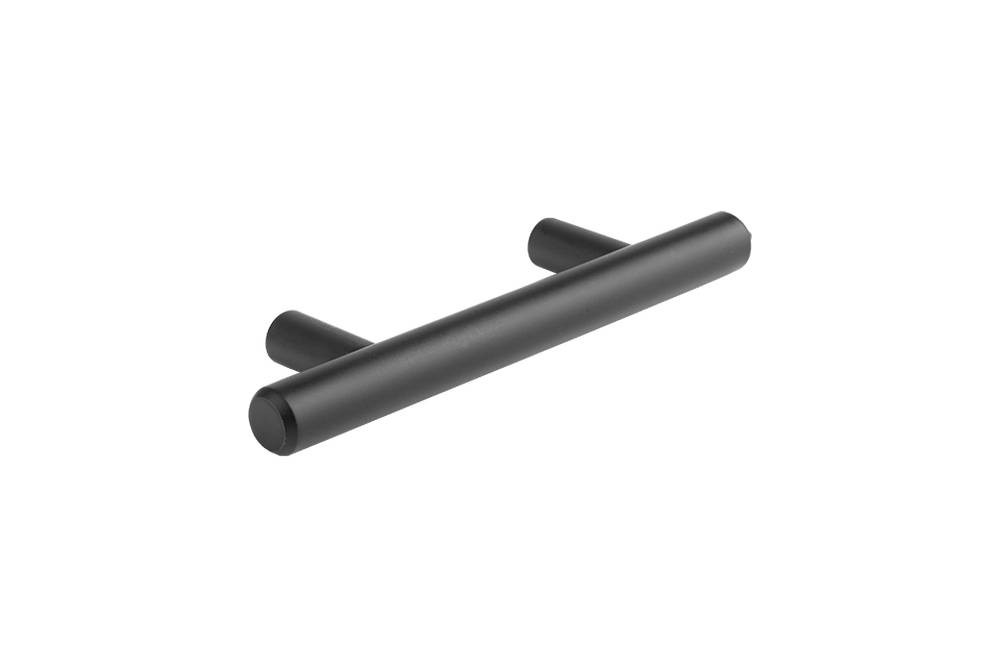 Poignée de meuble barre de traction 288/328 noir mat + vis