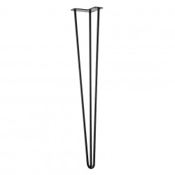 Pied de table TS003 710mm noir mat de marque Centrale Brico, référence: B8482400