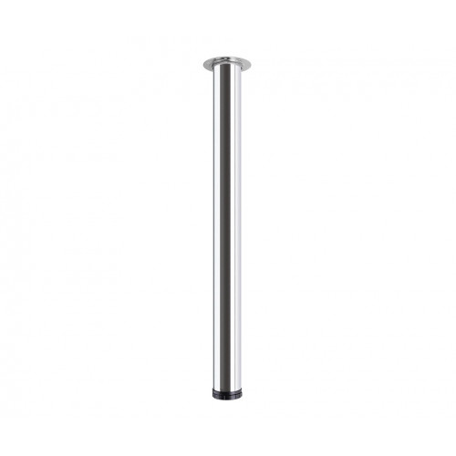 Pied de table TS001 710/60mm chrome - réglable - Centrale Brico