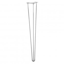 Pied de table TS003 710mm chrome de marque Centrale Brico, référence: B8483600