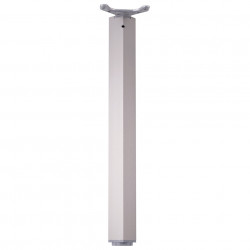 Pied de table TA001 710/60x60mm imitation inox - réglable de marque Centrale Brico, référence: B8483700