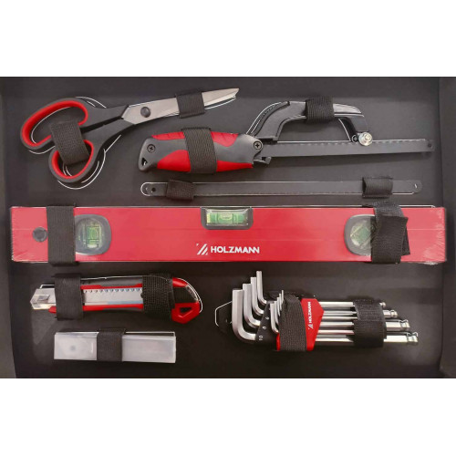 Boîte à outils 119 pièces - WZK119ECO - avec mallette de rangement - Holzmann