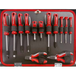 Boîte à outils 119 pièces - WZK119ECO - avec mallette de rangement - Holzmann