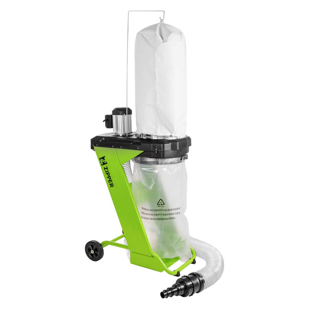 Aspirateur pour atelier ZIPPER ZI ASA550B Puissant Sac en tissu Tube 2m Ø100mm - vue 2
