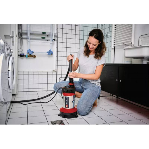 Pompe immergée eaux claires et eaux chargées – 750 W – Aspiration à plat 1 mm – 18 500 l/h – Particules 35 mm - EINHELL 