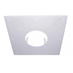 Plaque de propreté - 500x300MM - blanche - pour conduit de diamètre 100MM - Joncoux