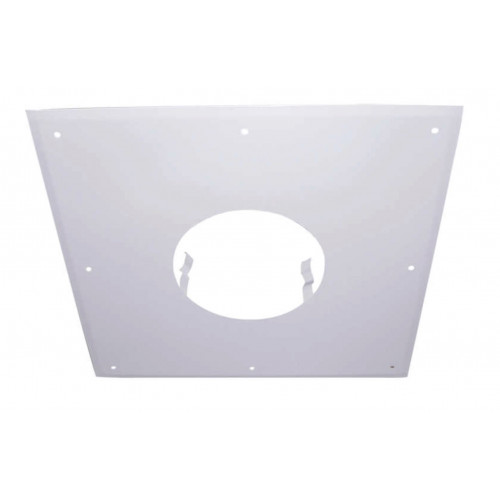 Plaque de propreté - 500x300MM - blanche - pour conduit de diamètre 100MM - Joncoux
