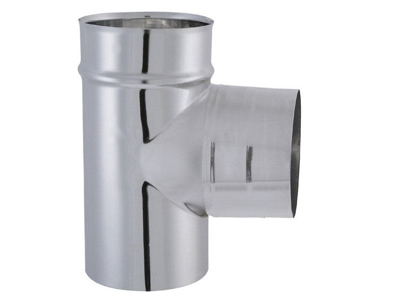 JONCOUX Tuyau TYRAL INOX 304 Diam. 125 Té 90 deg. double emboitement - vue 2