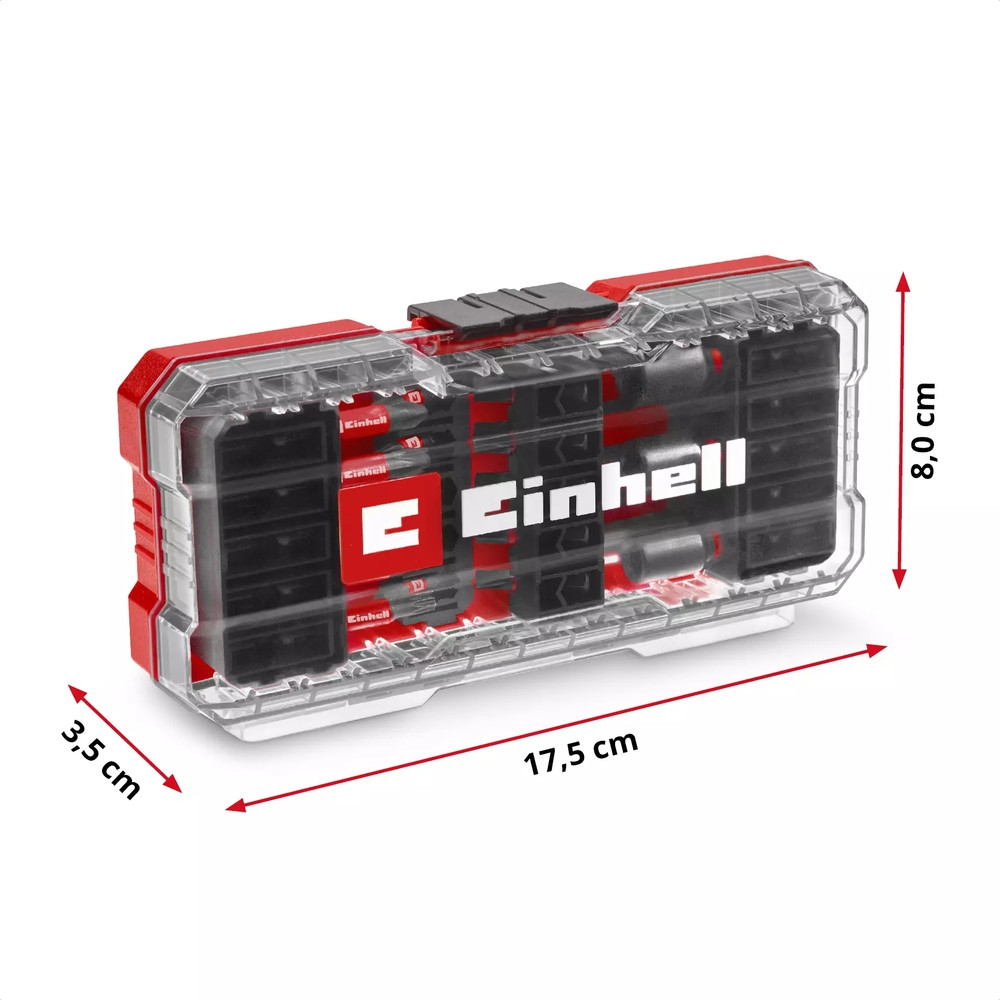 Einhell Set CASE Coffret de 28 embouts résistants aux chocs embouts de 25 mm embouts de 50 mm porte embouts de 60 mm - vue 3
