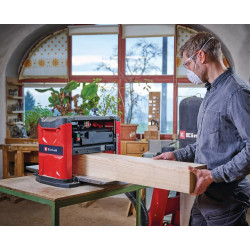 Raboteuse stationnaire – TE-SP 330 – 1 800 W – Arbre 10 000 tr/min – Tables inox – Aspiration Ø 100 mm - EINHELL 