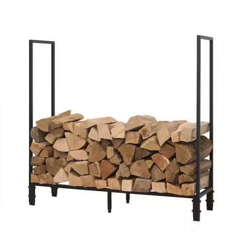 Range bûches pour l'extérieur - modulable jusqu'à 560kg de charge - modèle STOKER - acier noir - Dixneuf