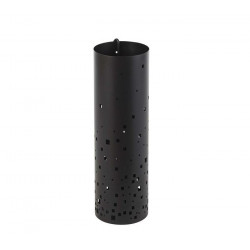 Serviteur de cheminée noir avec 3 accessoires inclus - modèle EPHEMERE - diamètre 16 cm - acier - Dixneuf