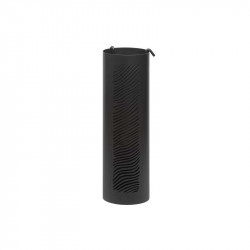 Serviteur de cheminée noir avec 3 accessoires inclus - modèle NUBIA - diamètre 16 cm - acier - Dixneuf