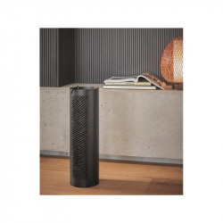 Serviteur de cheminée noir avec 3 accessoires inclus - modèle NUBIA - diamètre 16 cm - acier - Dixneuf