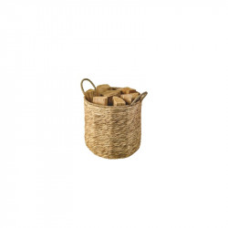 Panier à bûches de couleur marron - modèle BALI - Dixneuf