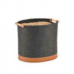 Corbeille pour stocker du granulés et petite bûche - feutrine - Dixneuf