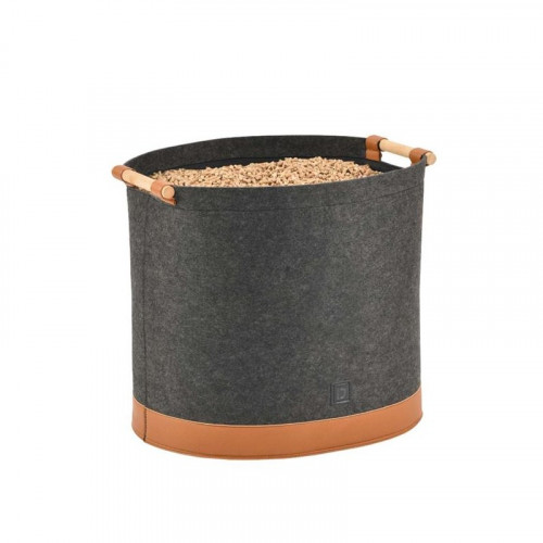 Corbeille pour stocker du granulés et petite bûche - feutrine - Dixneuf