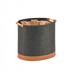 Corbeille pour stocker du granulés et petite bûche - feutrine - Dixneuf