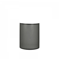 Protection poêle en acier - modèle PEGASE - L.70xP.28xH.90 cm - noir - Dixneuf