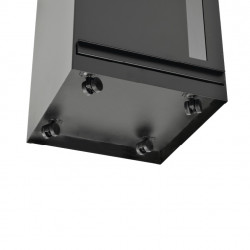 Reservoir à granulés jusqu'à 50kg - modèle TITAN+ - P.42xl.40xH.63 cm - acier noir - Dixneuf