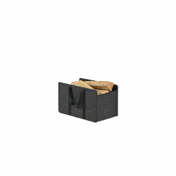 Sac pour transporter et conserver ses bûches - feutrine grise - modèle FOLD - Dixneuf