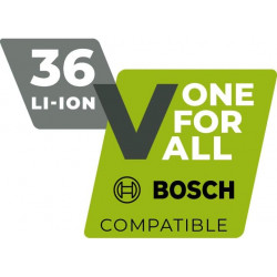 Chargeur de batterie BOSCH 36V 2Ah - Affichage LED - compatible avec les appareils sans fil 36V Bosch - Vendu sans batterie - Ikra