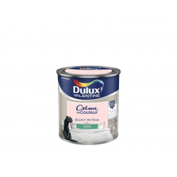 Peinture mur, boiserie et papier peint DULUX VALENTINE bouton de rose satiné 0.5L de marque DULUX VALENTINE, référence: B8637500
