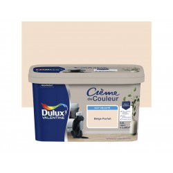 Peinture beige parfait mur, boiserie Creme de couleur DULUX VALENTINE mat 2.5 l - DULUX VALENTINE