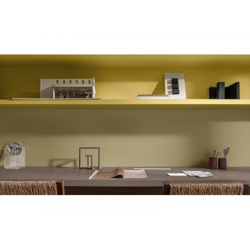 Peinture mur, boiserie Creme de couleur DULUX VALENTINE jaune safran satin 0.5 l - DULUX VALENTINE