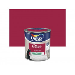 Peinture mur, boiserie crème de couleur DULUX VALENTINE framboise satiné 0.5L - DULUX VALENTINE