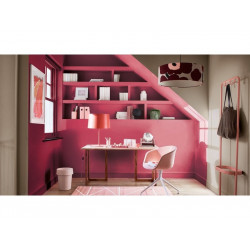 Peinture mur, boiserie crème de couleur DULUX VALENTINE framboise satiné 0.5L - DULUX VALENTINE