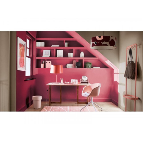 Peinture mur, boiserie crème de couleur DULUX VALENTINE framboise satiné 0.5L - DULUX VALENTINE
