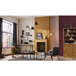 Peinture mur, boiserie crème de couleur DULUX VALENTINE ocre dore mat 0.5L - DULUX VALENTINE